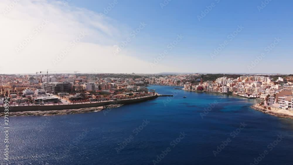 Aerial drone video from Malta, Marsaskala and Zonqor area on a sunny spring day. 2019.03.10 Aerial drone video from Malta, Marsaskala and Zonqor area on a sunny spring day. 2019.03.10