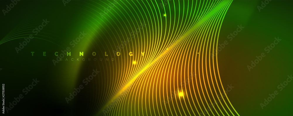 Shiny neon lines template - northern lights glowing blur lines. Futuristic style glow neon 80s disco club or night party techno template Shiny neon lines template - northern lights glowing blur lines. Futuristic style glow neon 80s disco club or night party techno template