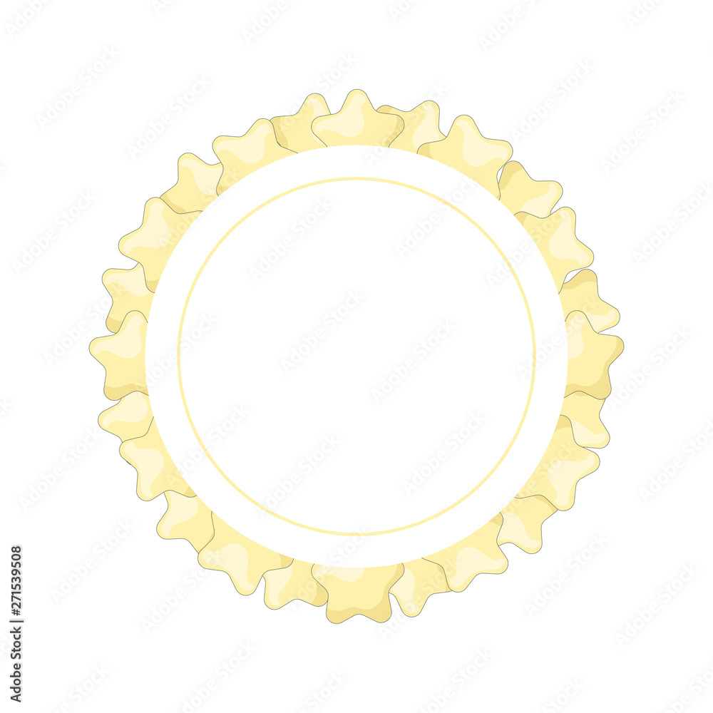 Frame template with cartoon stars and copy space. Frame template with cartoon stars and copy space.