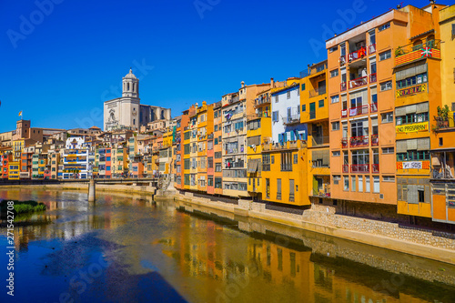 Girona  beautiful city of Catalonia  Spain called the little Florence