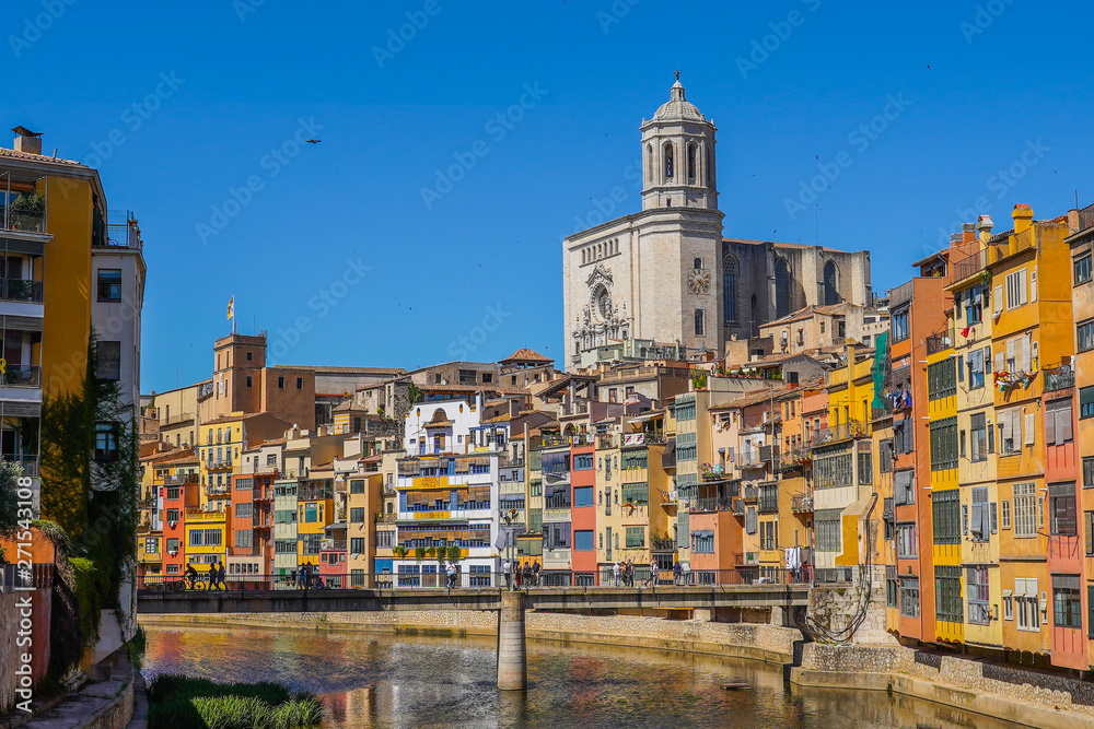 Girona, beautiful city of Catalonia ,Spain called the little Florence Girona, beautiful city of Catalonia ,Spain called the little Florence