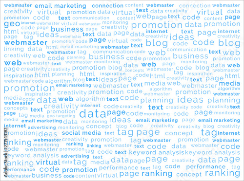 SEO, Search engine optimization tag keyword background idea. Clean and flat style for business banner or poster