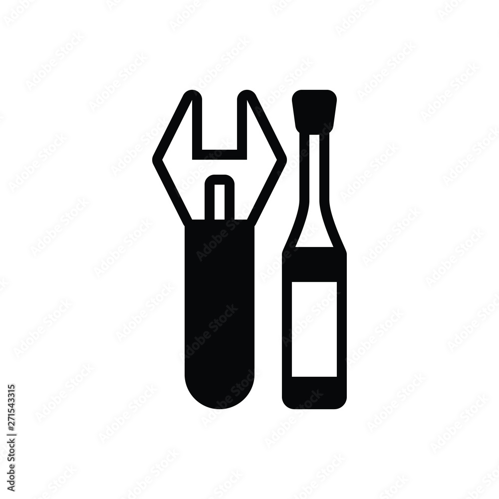 Black solid icon for technical tools Black solid icon for technical tools
