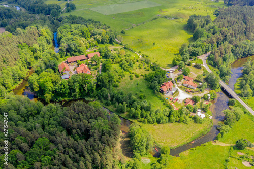 Fototapeta Naklejka Na Ścianę i Meble -  Mazury-rzeka Krutynia w północno-wschodniej Polsce