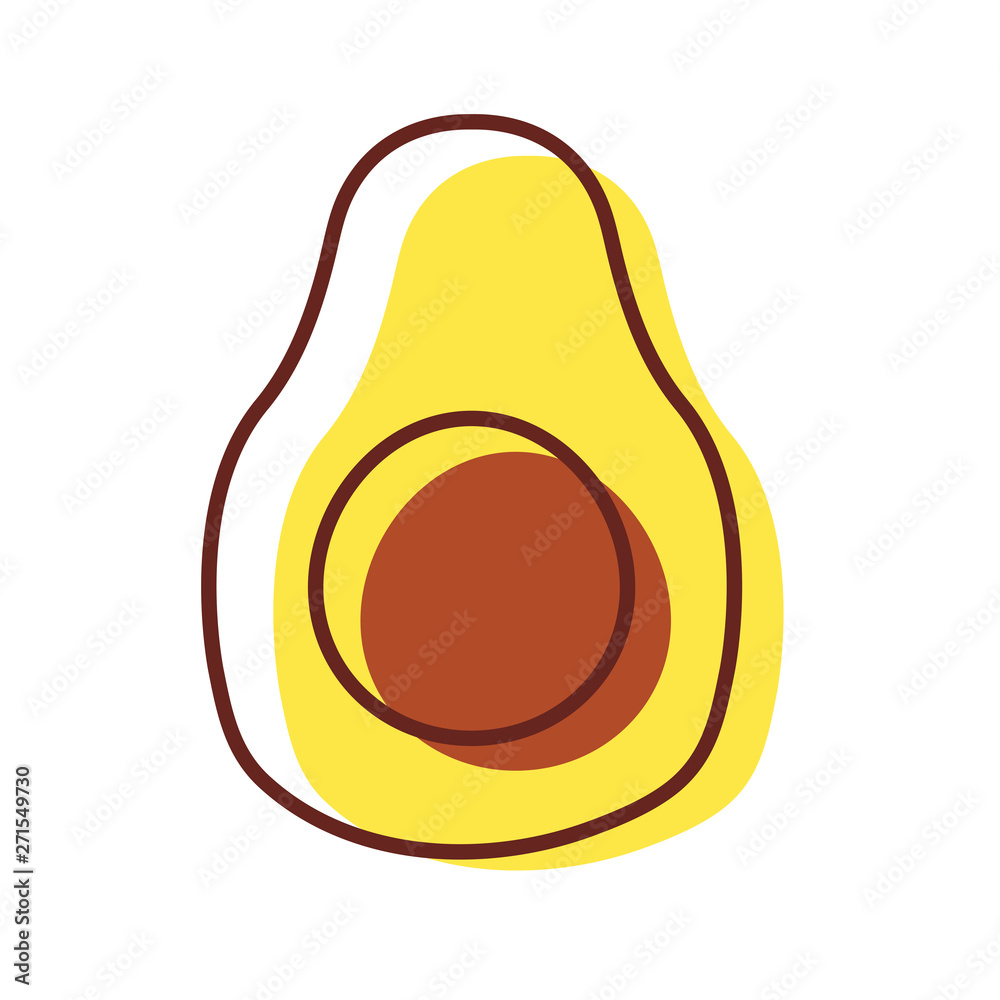 avocado nutrition fresh fruit icon vector ilustrate avocado nutrition fresh fruit icon vector ilustrate