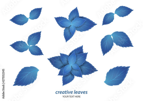 Beautiful bright creative background with leaves and space for text. Design for advertising, brochures, flyers, modern promotion.