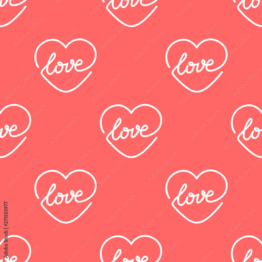 Love icon pattern