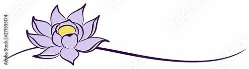 A symbol of the stylized lotus.   