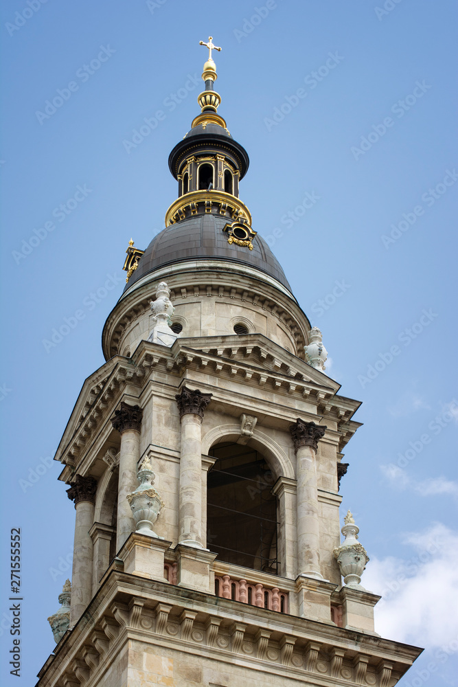 Detail From One Of The Towers of  St. Stephen's Basilica, Budapest, Hungary