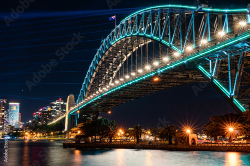 Sydney Harbour Bridge (Vivid Lights) © JQ