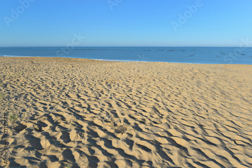 sand of the beach from Altantic ocean in france