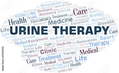 Urine Therapy word cloud. Wordcloud made with text only.