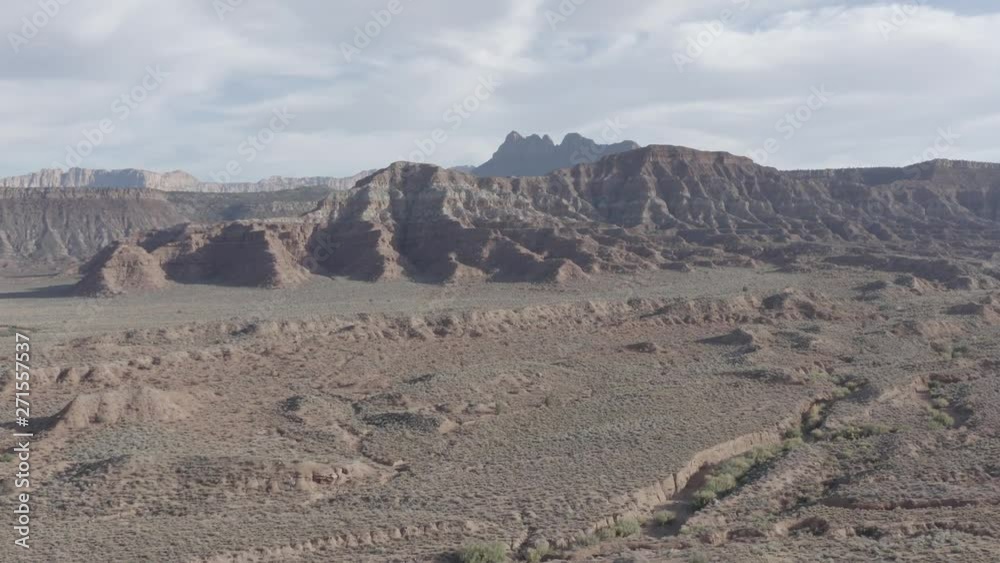 Desert Terrain Mountains Drone 4K Desert Terrain Mountains Drone 4K