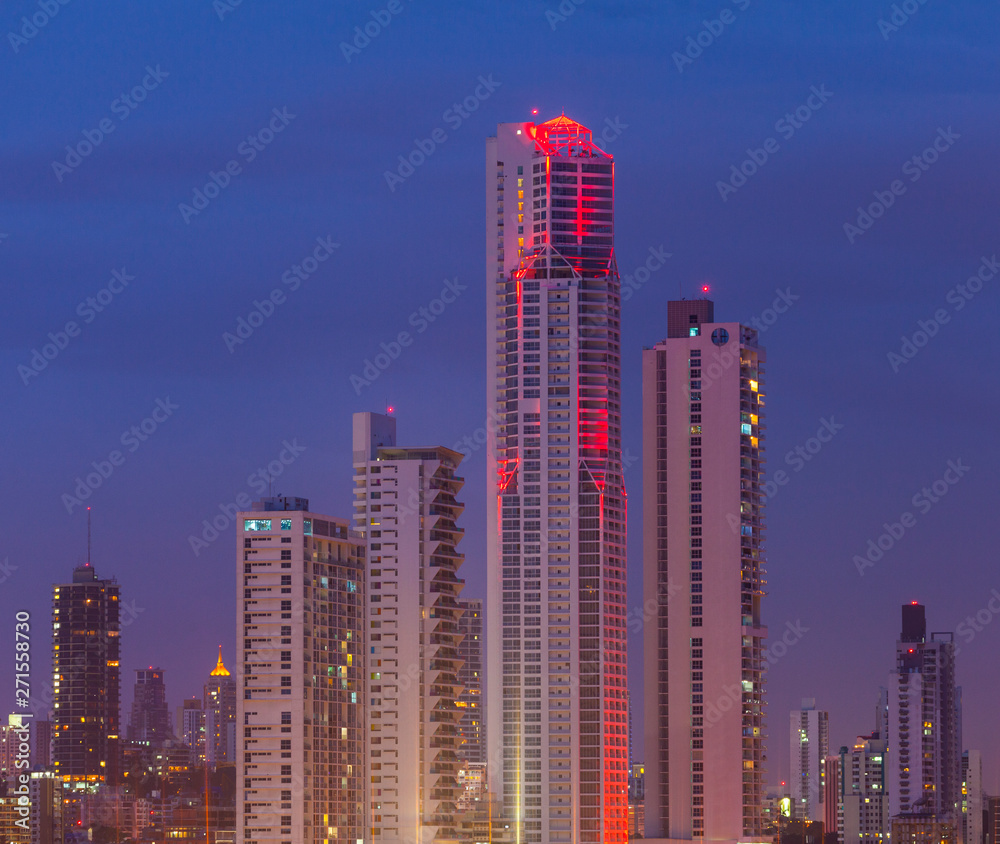 Skyline, Panama City, Panama, Central America, America - obrazy, fototapety, plakaty 