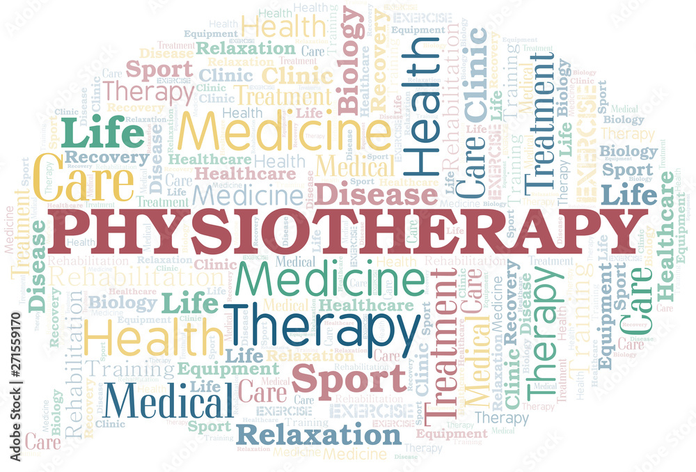Physiotherapy word cloud. Wordcloud made with text only. Physiotherapy word cloud. Wordcloud made with text only.