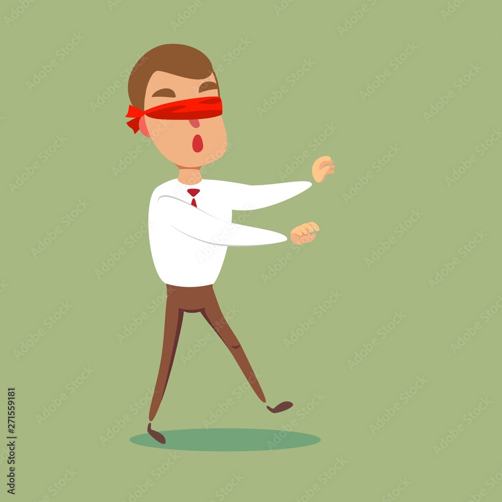 Blindfolded Person Vector & Photo (Free Trial)