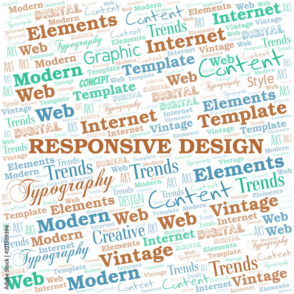 Responsive Design word cloud. Wordcloud made with text only. Responsive Design word cloud. Wordcloud made with text only.