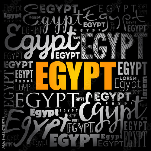 Egypt wallpaper word cloud, travel concept background