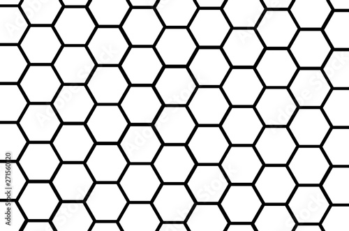 abstract background with hexagons photo