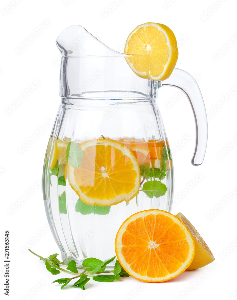 jug of lemonade isolated on white background jug of lemonade isolated on white background