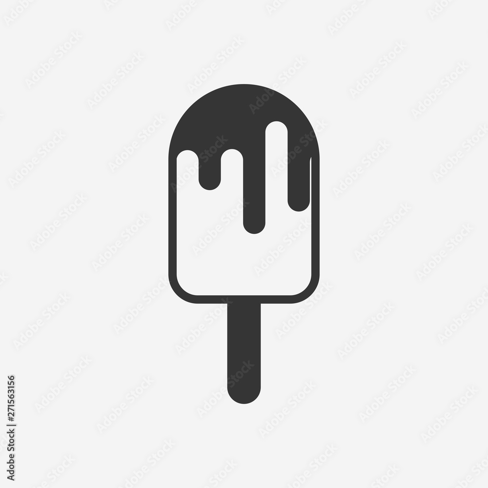 Ice cream icon. New trendy style ice cream vector illustration. Ice cream icon. New trendy style ice cream vector illustration.