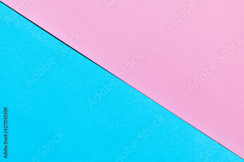 Light pink and sky blue paper background.