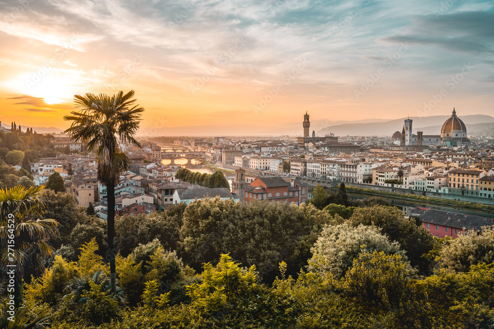 Florence, Italy - Sunset over Firenze