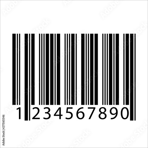 Barcode realistic icon.