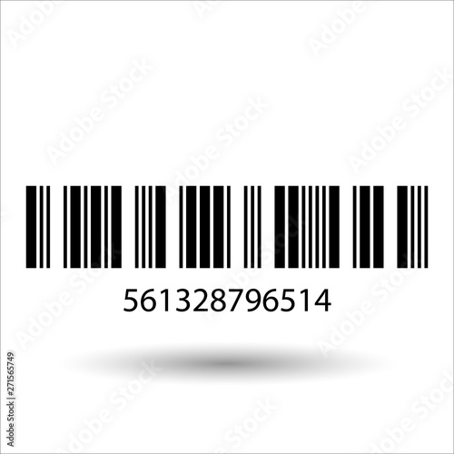 Barcode and number icon.