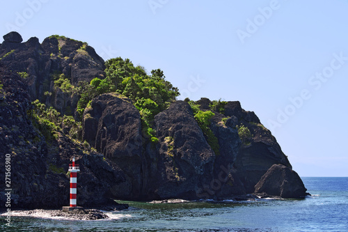 Lighthouse at a Rock on Yasawa Islands, Fiji Island, South Pacific