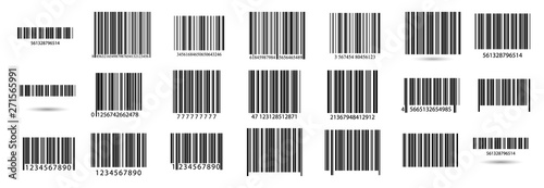 Business barcodes vector set. photo