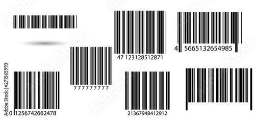 Set of barcodes.  