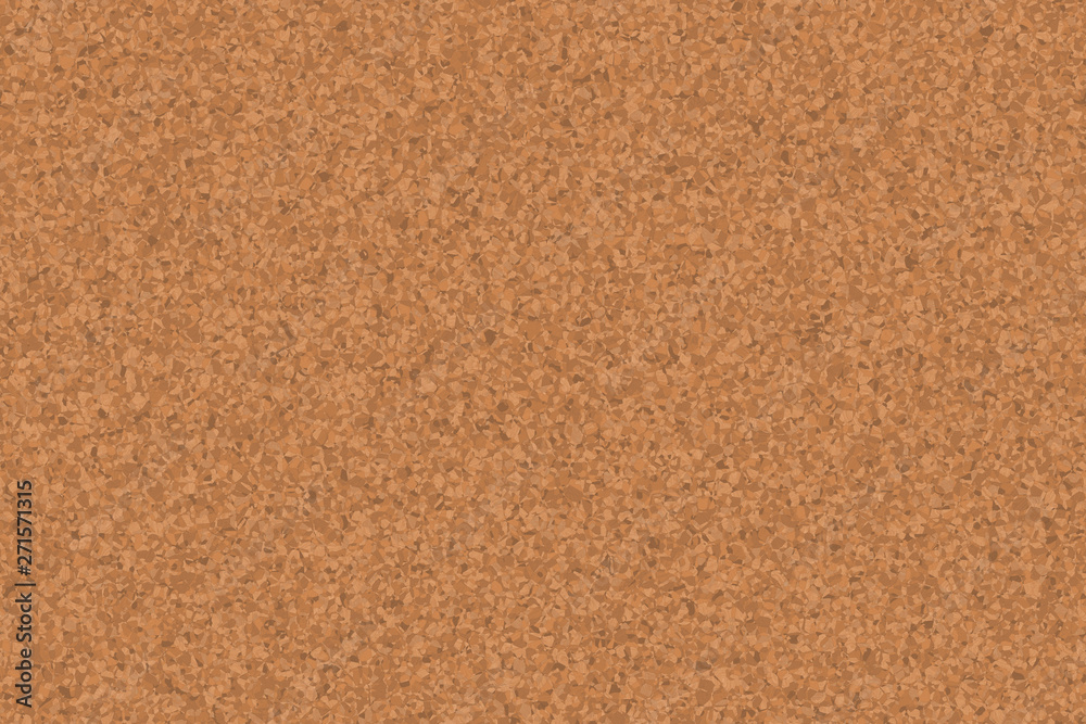 Cork notice board. Natural cork texture. Top view background 