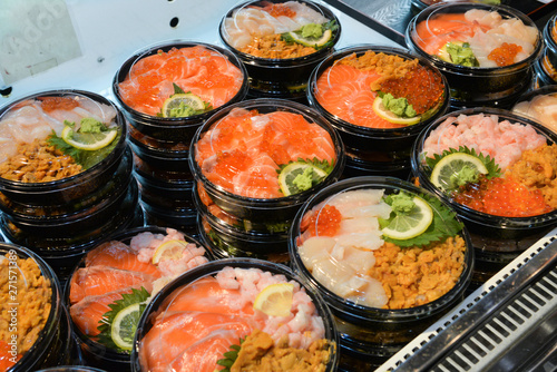 Kaisen Don, Japanese rice bowl with fresh seafood