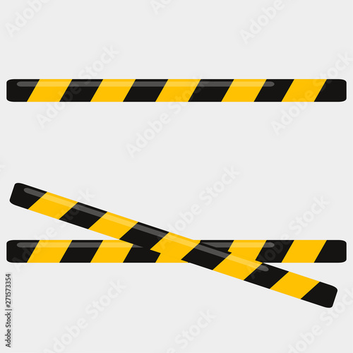 tape don't cross for security warning vector illustration