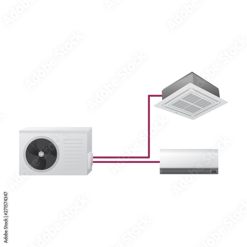 Multi split air conditioning system.