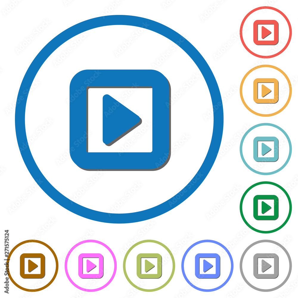 Toggle right icons with shadows and outlines Toggle right icons with shadows and outlines