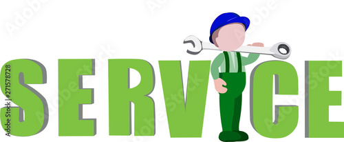 persona con chiave inglese addetto al servizio urgente