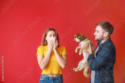 Man with dog and his wife s...