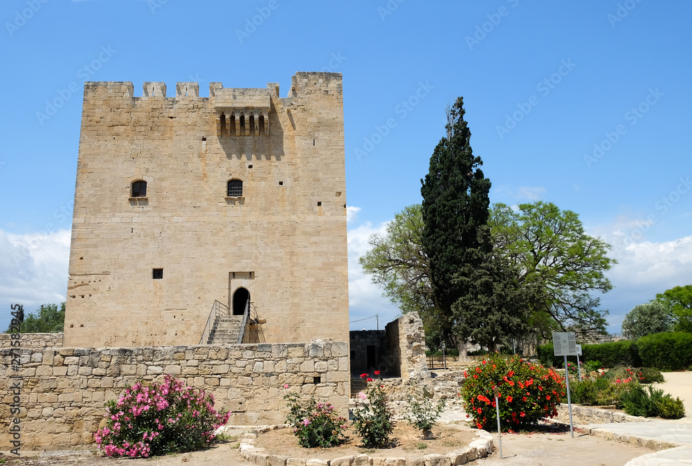 Medieval Kolossi castle in southern Cyprus