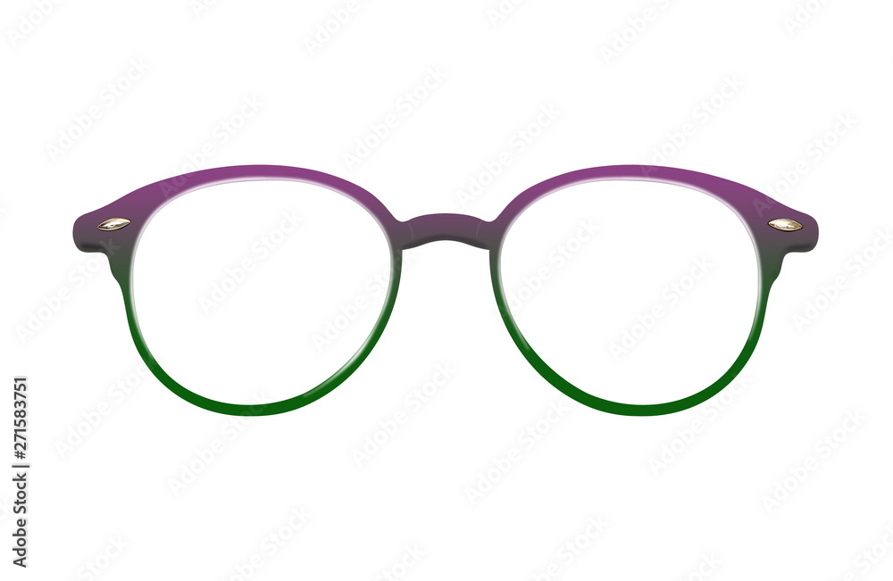 Glasses isolated on white background for applying on a portrait Glasses isolated on white background for applying on a portrait