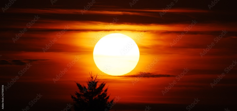 Sunset in Berlin and Brandenburg of September 16, 2012, Germany Sunset in Berlin and Brandenburg of September 16, 2012, Germany