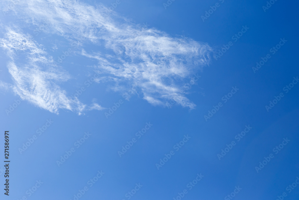 Summer sky background, cloud on clear blue sky, weather and season concept background Summer sky background, cloud on clear blue sky, weather and season concept background