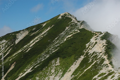 Obraz na płótnie 唐松岳登山 w salonie