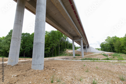 wide angle view of bridge