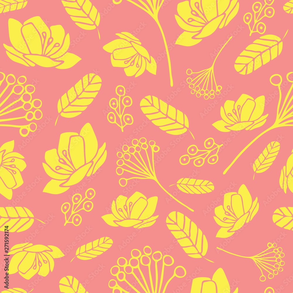 Vector gentle pink seamless background. Design for fabrics, textiles, paper, wallpaper, web. Retro. Vintage style. Floral ornament. Vector gentle pink seamless background. Design for fabrics, textiles, paper, wallpaper, web. Retro. Vintage style. Floral ornament.