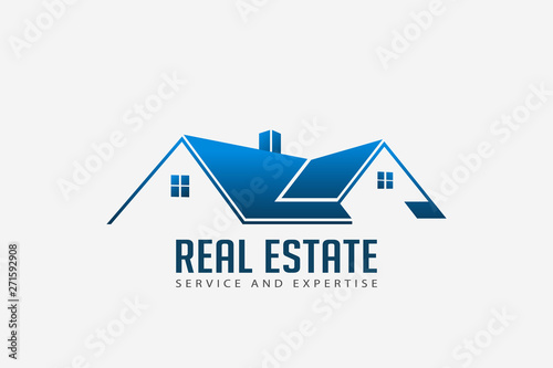 Real Estate Roofs house Logo for Business