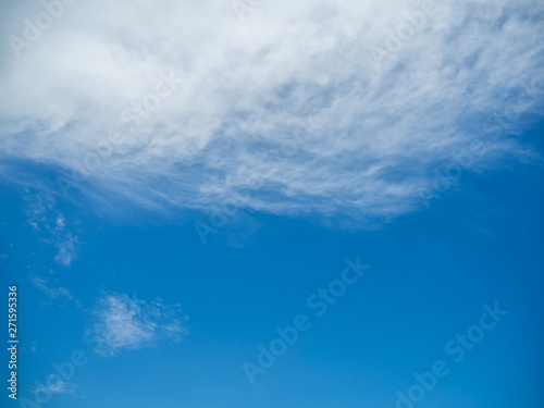 White cloud and blue sky