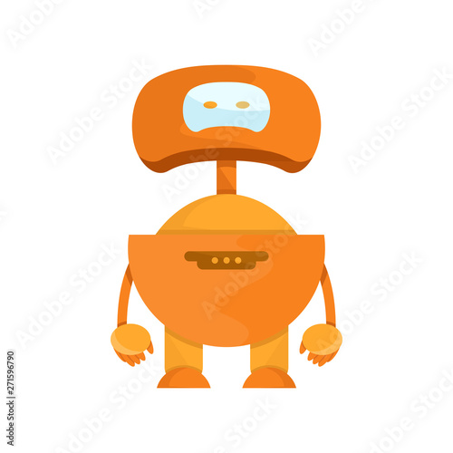 cute robot cartoon character icon, avatar