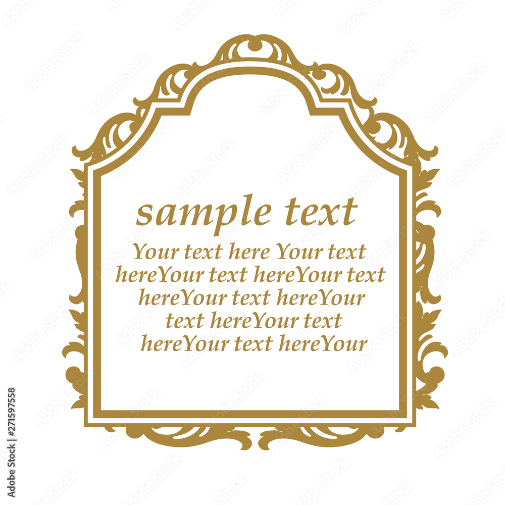 ゴージャスなアンティークフレーム＜ロココ調＞